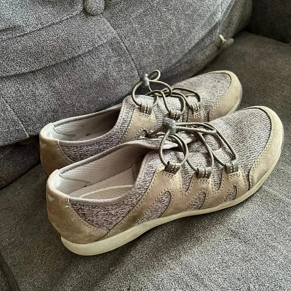 Dansko Slip On Shoes Size 38 (7.5) Grey And Tan - image 2